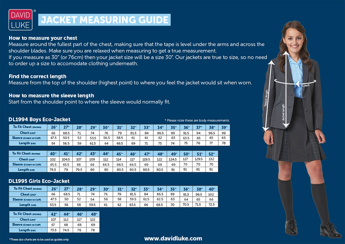 Jacket measuring guide